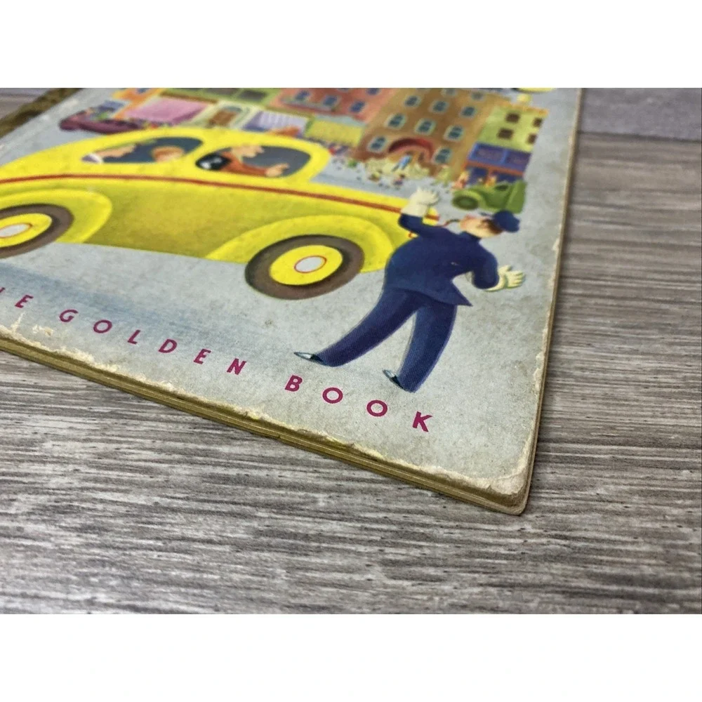 The Taxi That Hurried A Little Golden Book‎ by Sprague Mitchell Vintage 1946